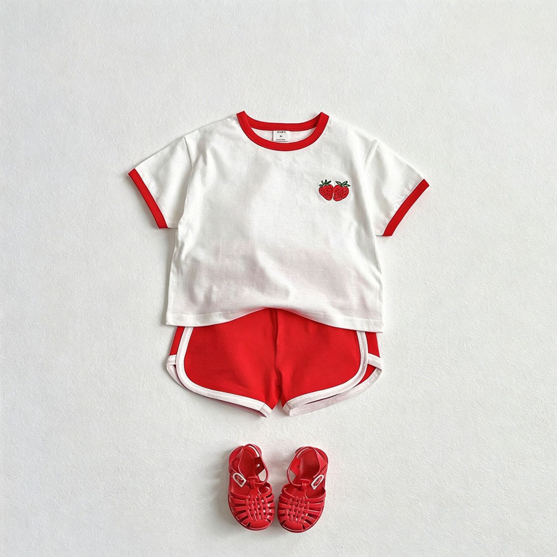 Kids Cute Fruit Sports T-shirt and shorts Pants Set