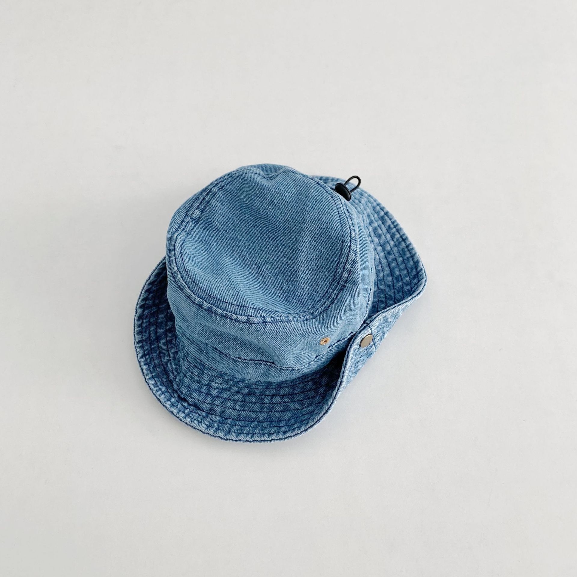 Kids Turn-up Denim Bucket Hat