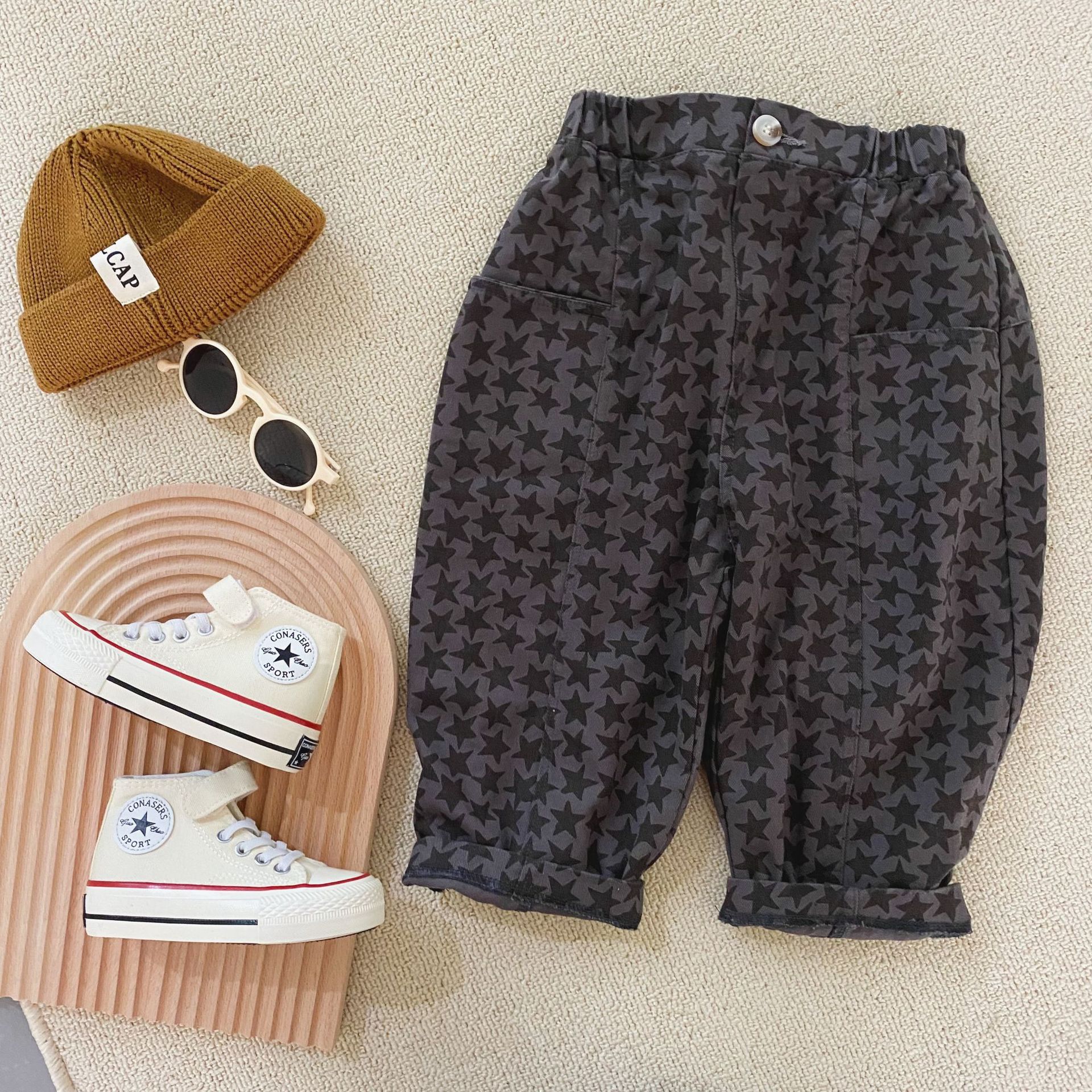 Kids Star Pattern Loose Pants