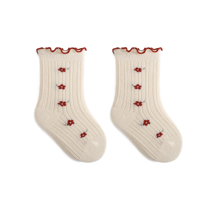 Baby Ruffled Edge Flower Socks