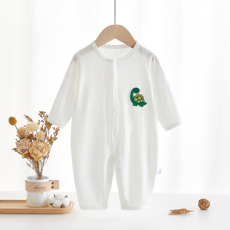 Baby Animal Fruit Embroidery Romper