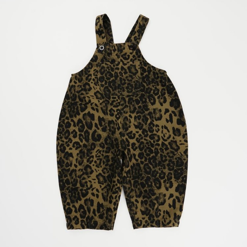 Baby Toddler Leopard Print Wide-Leg Overalls