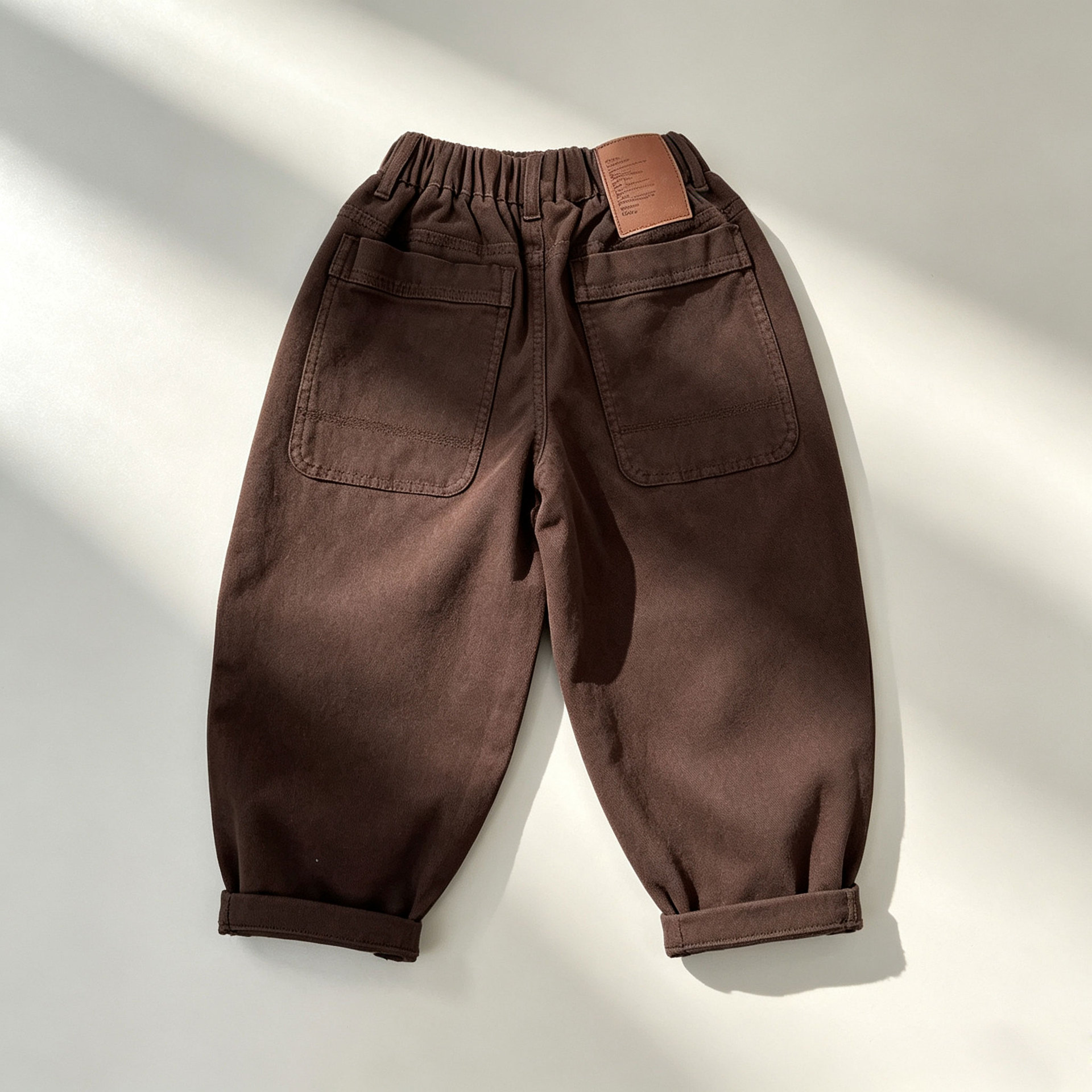 Kids Solid Color Loose Leisure Pants