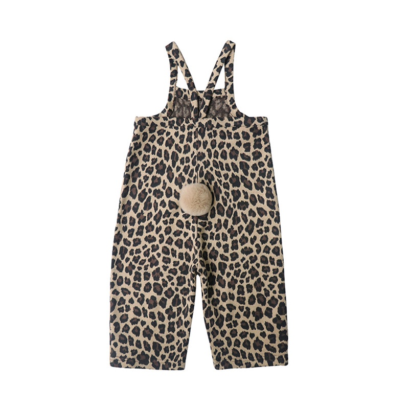 Baby Toddler Leopard Tail Furballs Overalls
