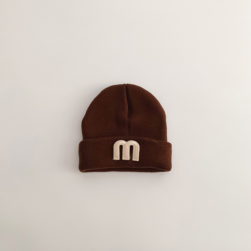 Baby Letter Embroidery Knit Hat
