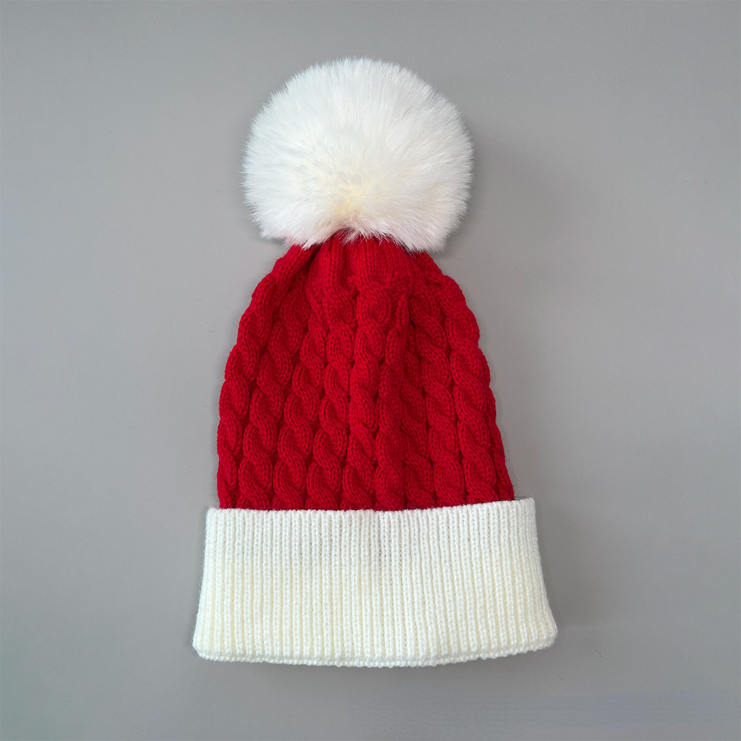 Baby Christmas Warm Pom Hat