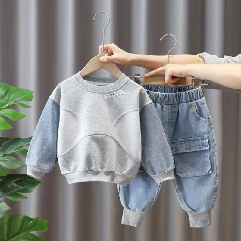 2-Piece Baby Toddler Denim Set