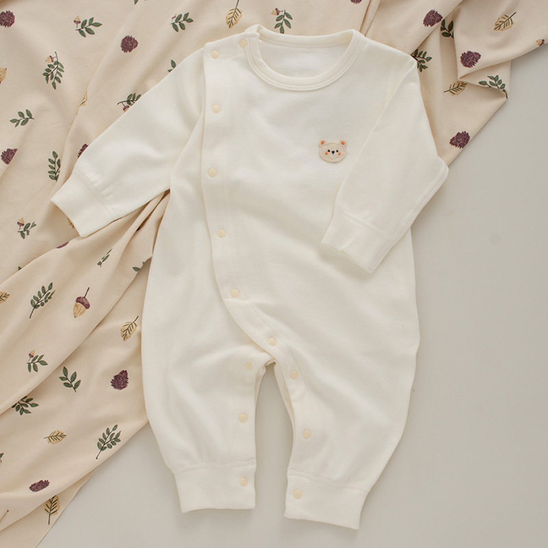 Baby Newborn Bear Velvet Warm Romper