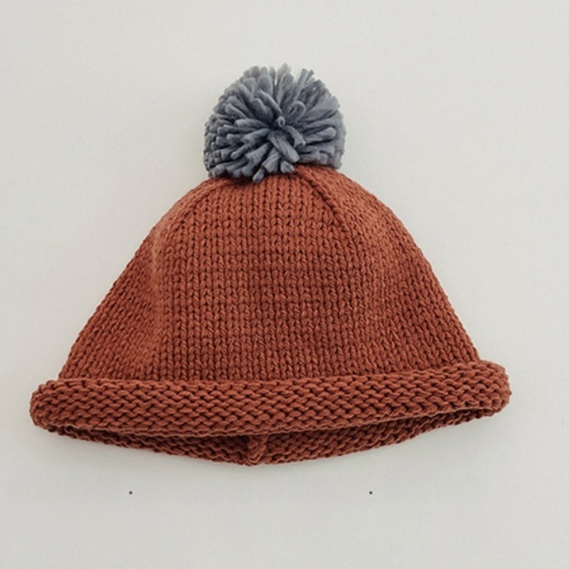 Baby Knit Rolled-Brim Wool Hat