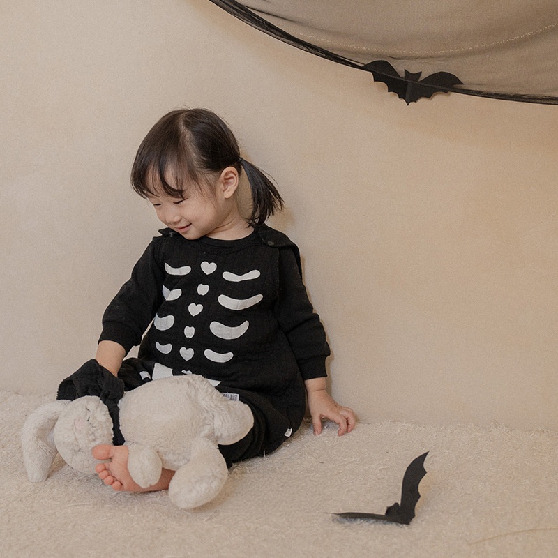 Baby Halloween Skull Romper