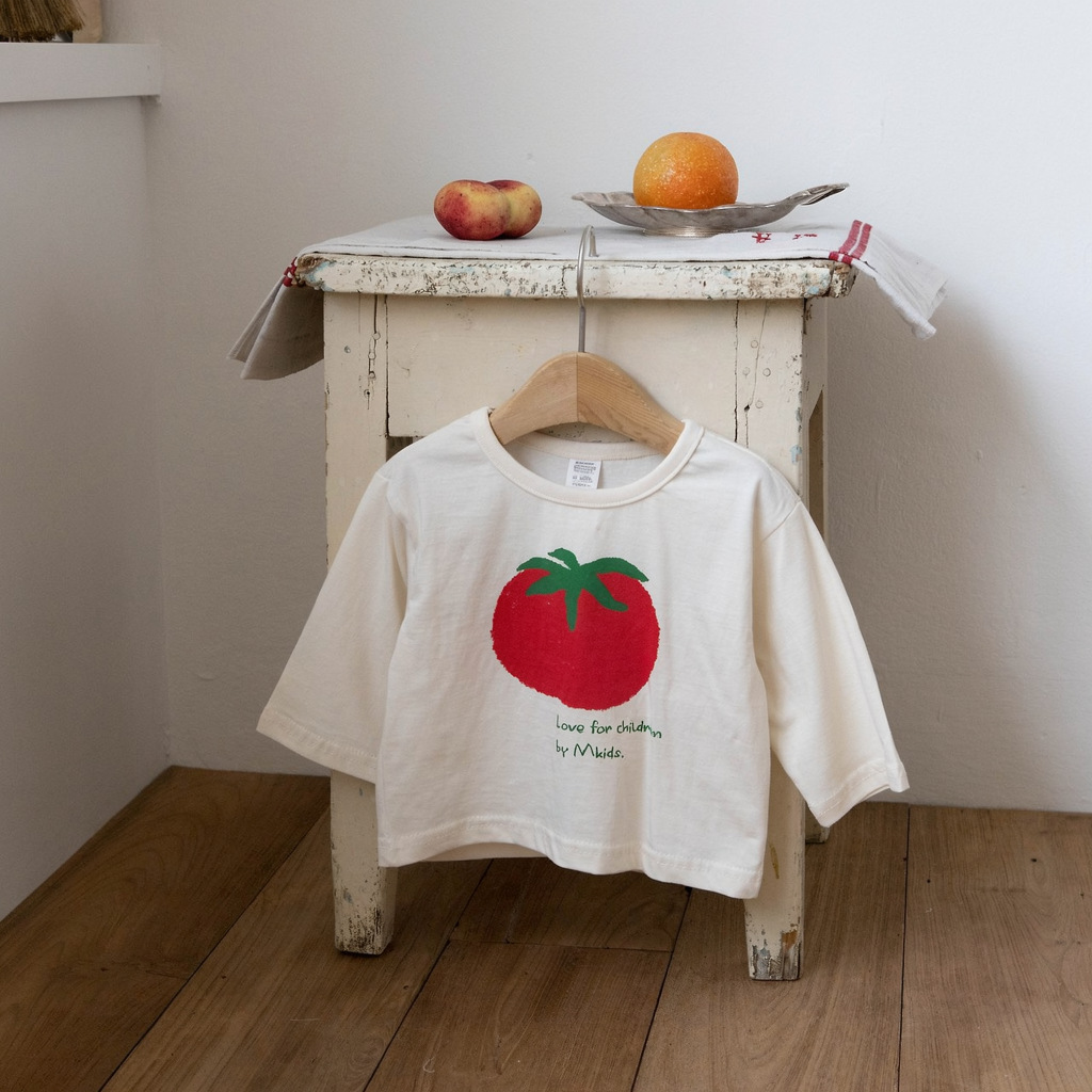 Baby Toddler Tomato Long-Sleeved Top