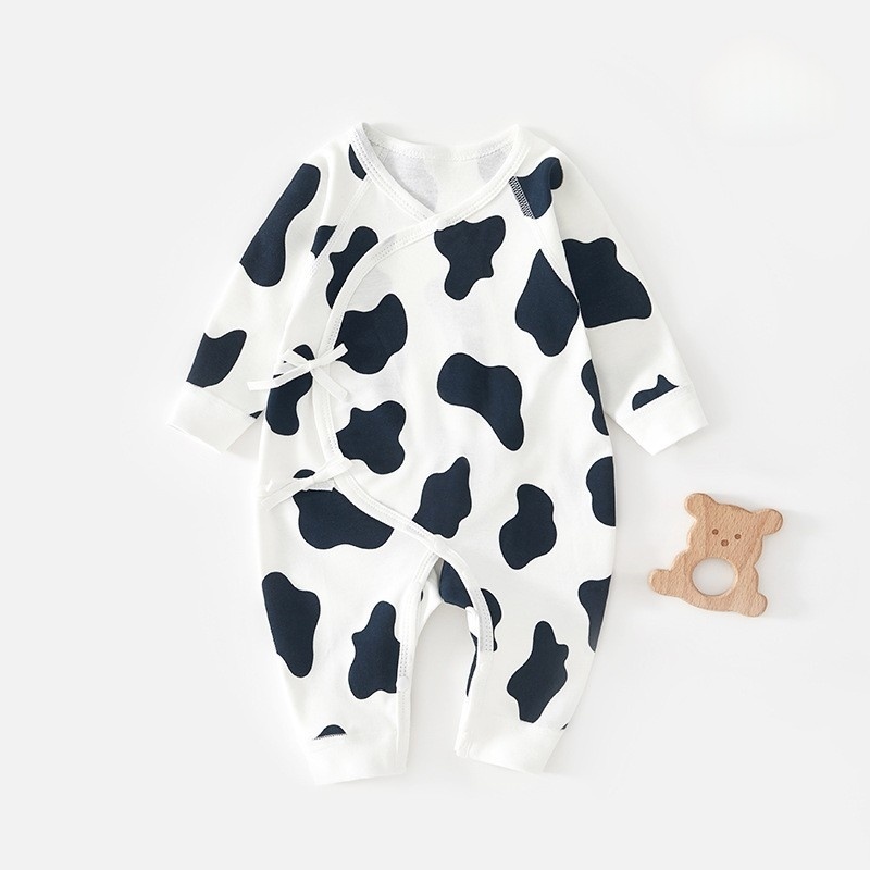 Baby Newborn Cow Print Romper