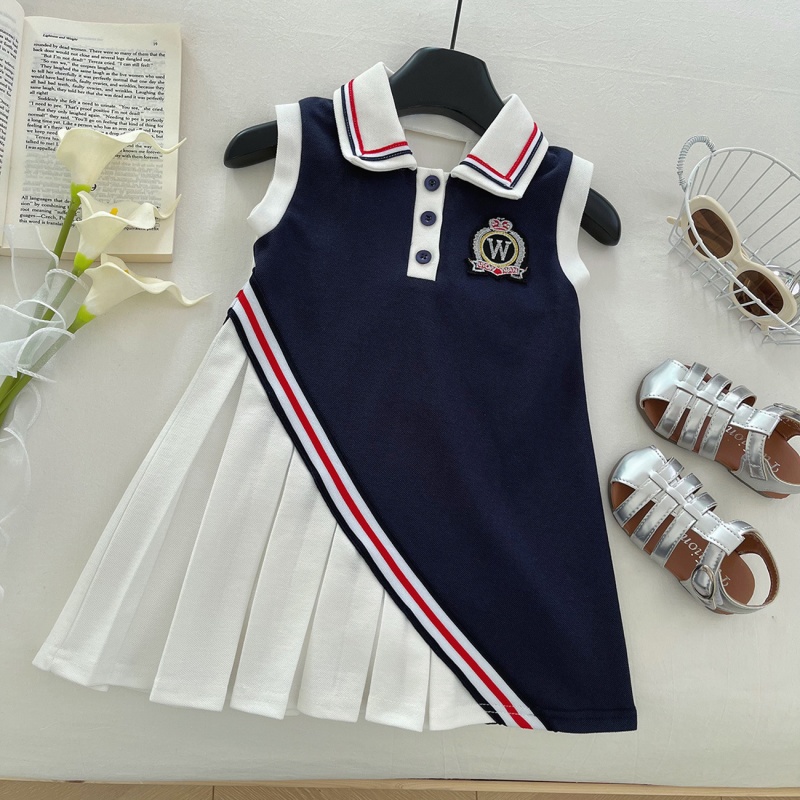 2-Piece Kid Girl Naval Style Sleeveless Dress