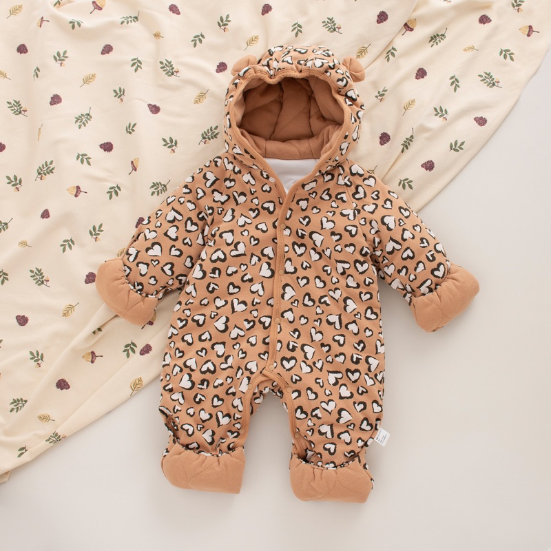 Baby Newborn Bag Hand and Foot Leopard Romper