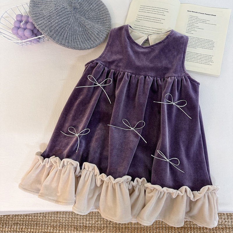 Baby Toddler Girls Sleeveless Lace Vest Dress
