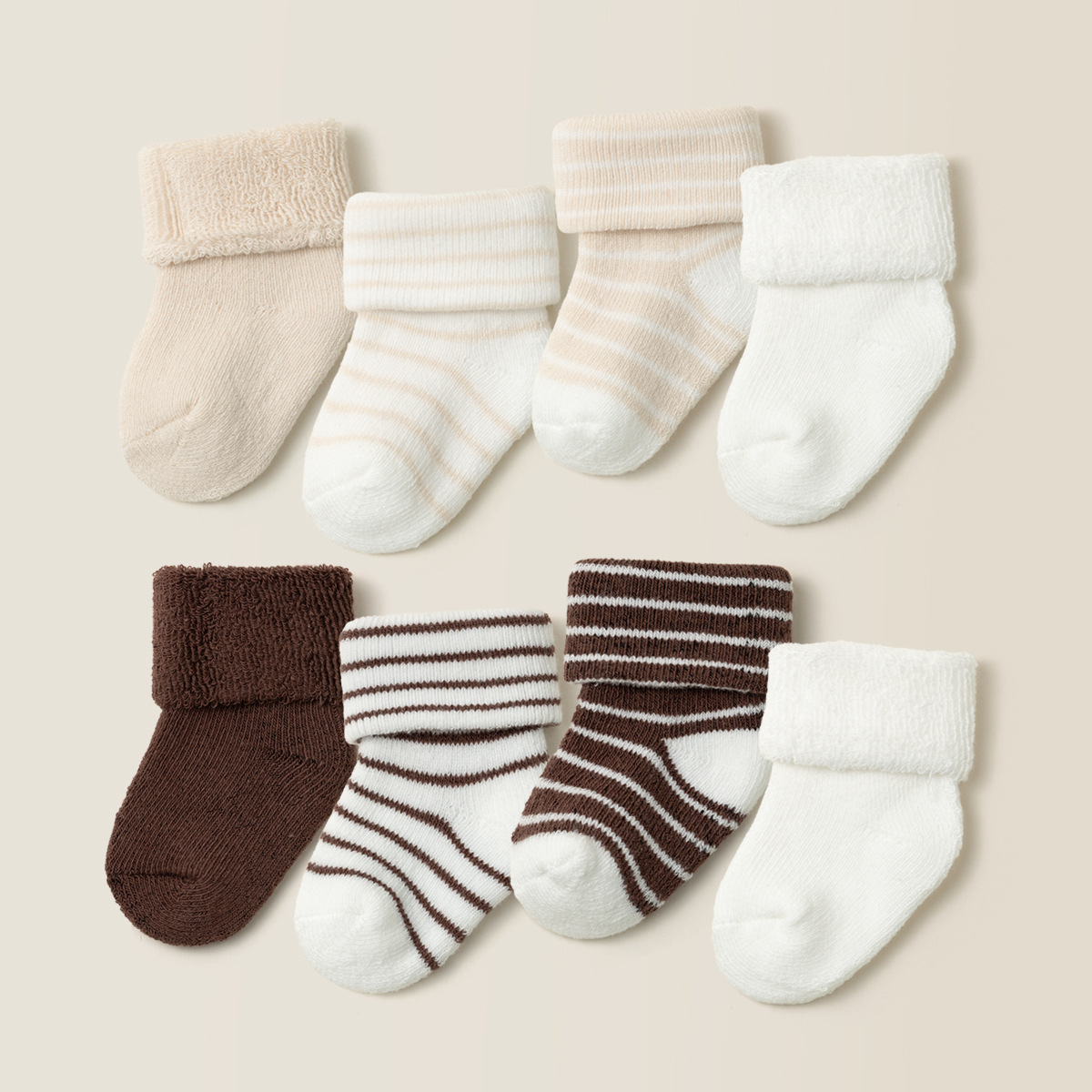 Baby Solid Color Stripe Socks