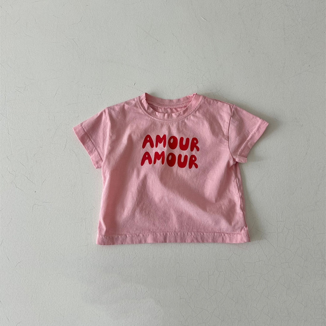 AMOUR Kids Letter Print T-shirt