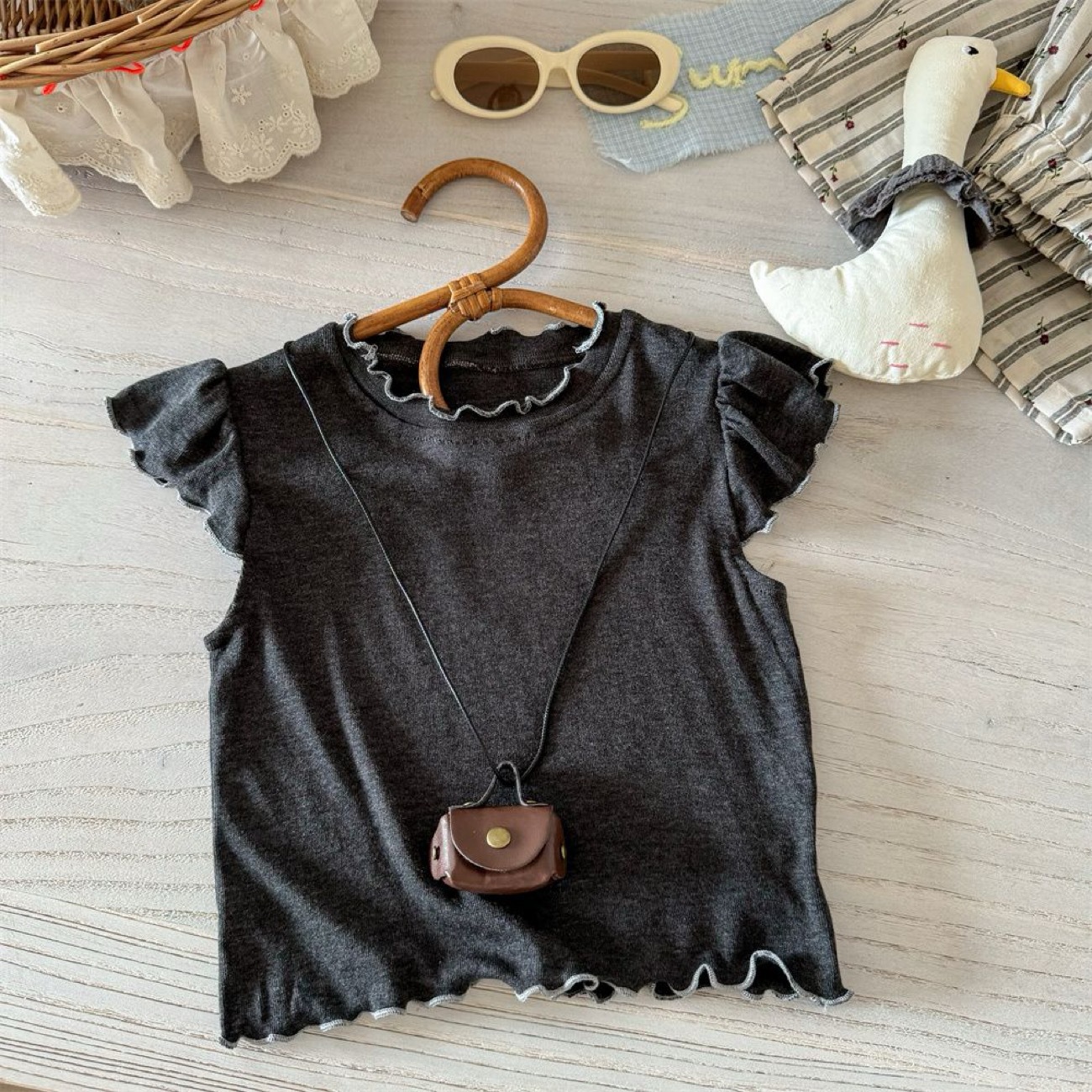 Toddler Kid Girl Bow 2-piece Set