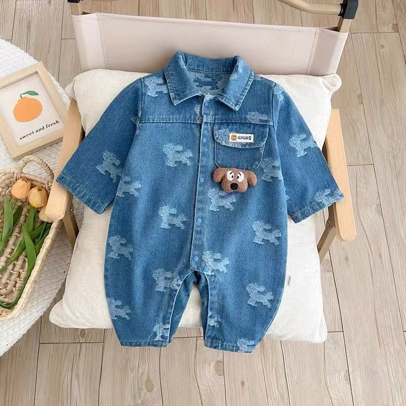 Baby Full Print Dog Romper