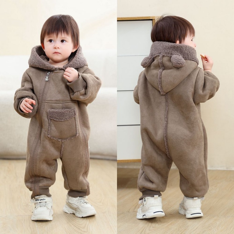 Baby Double-Zip Pocket Romper