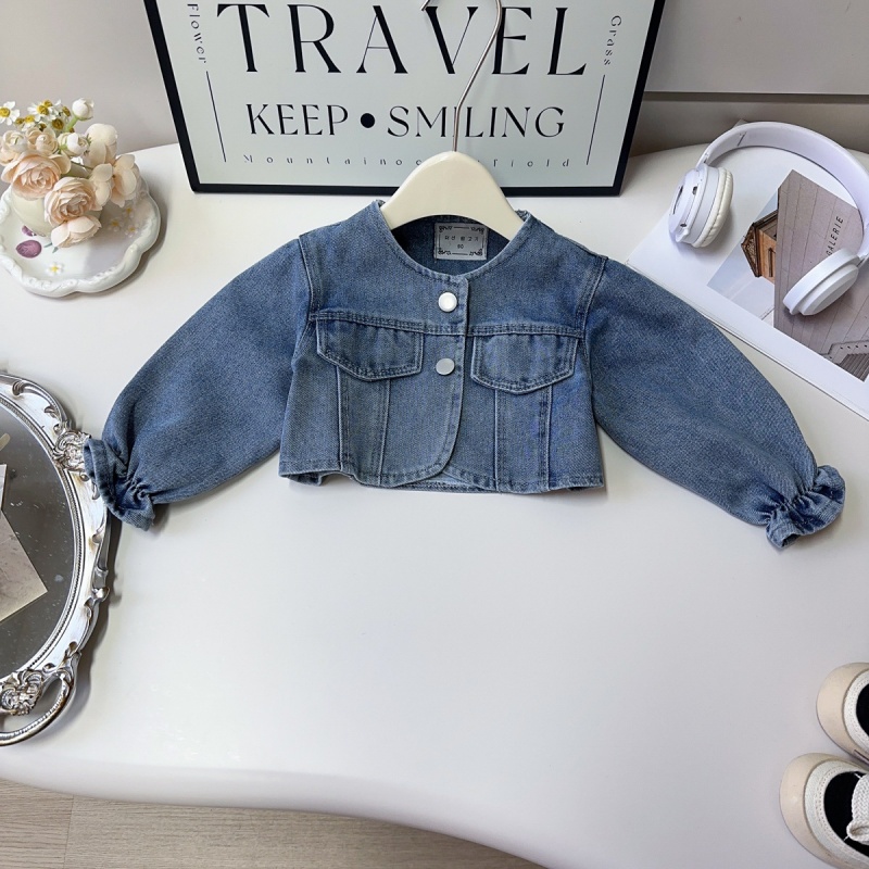 Kids' Girls' Denim Jacket & Floral Dress