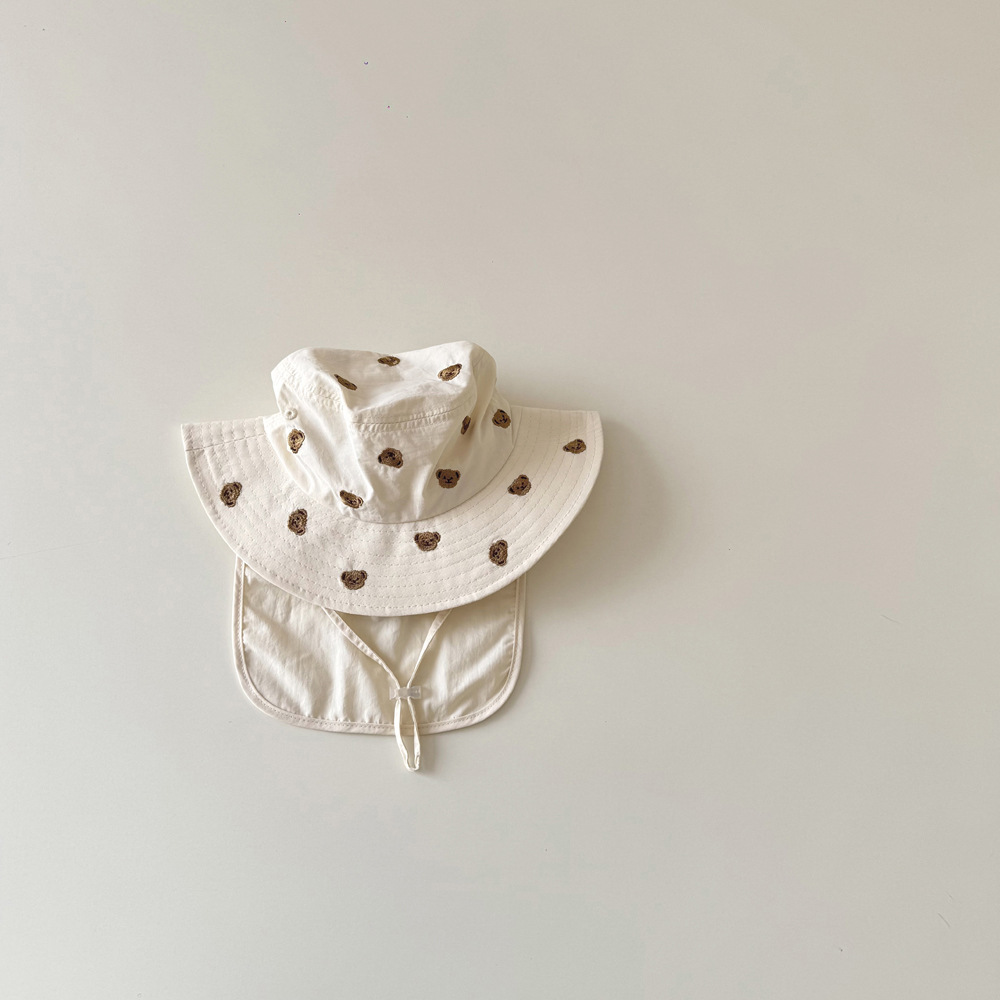 Baby Cartoon Pattern Shawl Bucket Hat