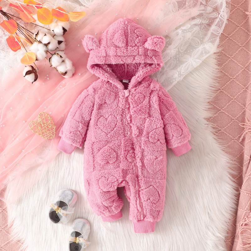 Baby Newborn Warm Heart Romper