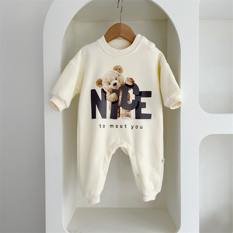 Baby Newborn Bear Warm Romper