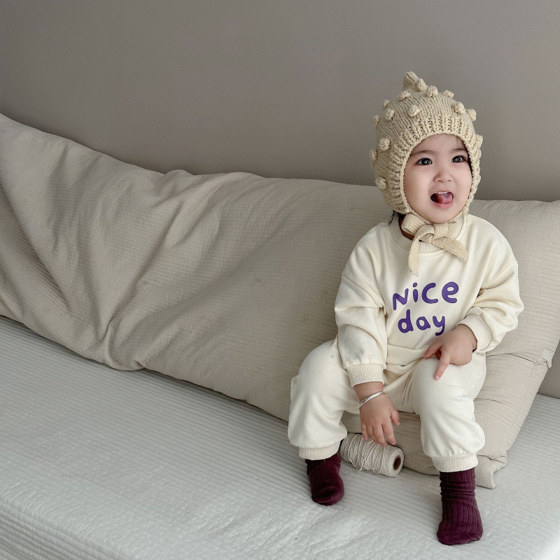 Nice Day Baby Toddler Smiley Sweater Set