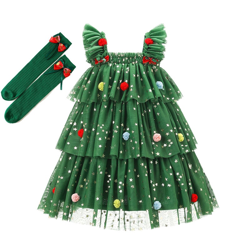 Baby Kids' Girl Christmas Strapless Dress