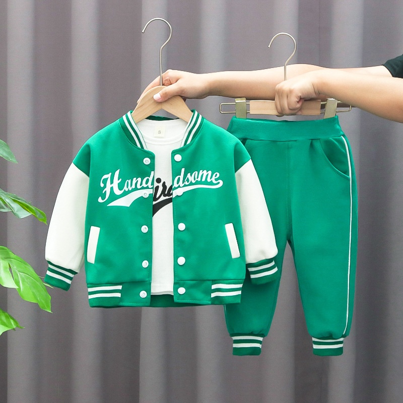 3-Piece Baby Toddler Baseball Jersey Set
