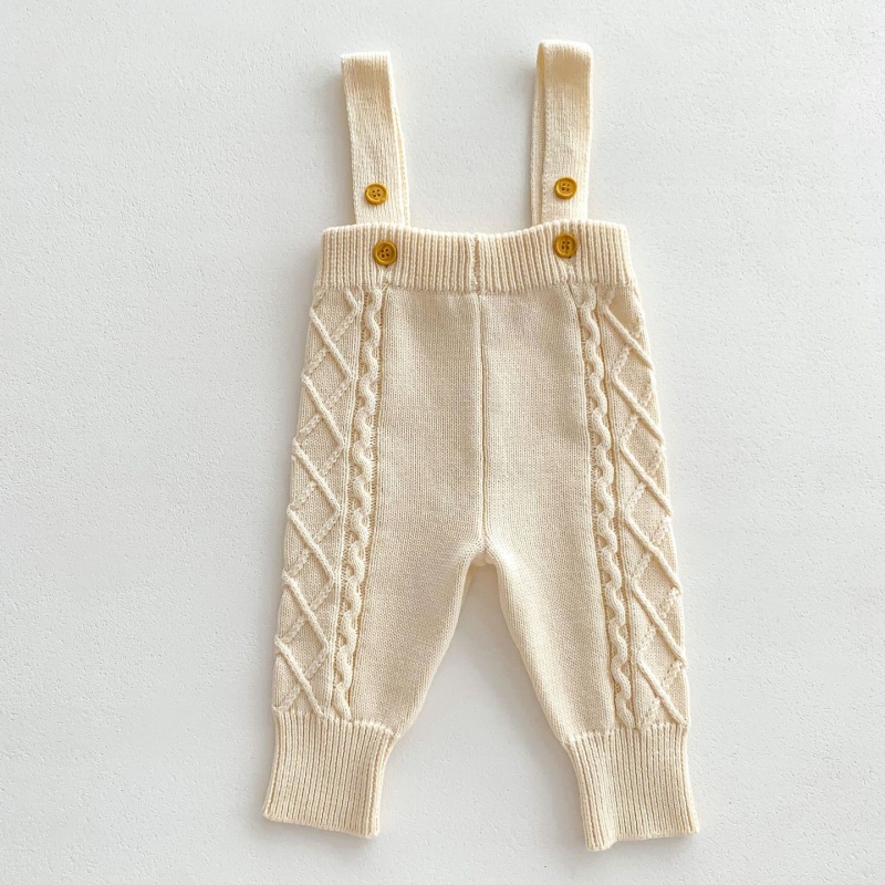 Baby Sweater Overalls Set