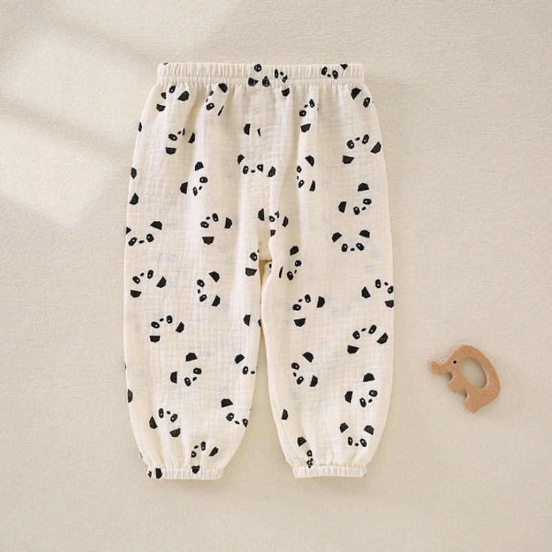 Baby Toddler Gauze Breathable Print Pants