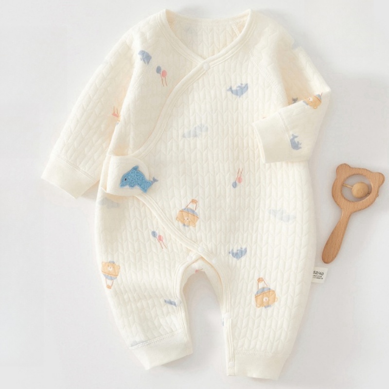 Baby Newborn Bear Balloon Velcro Romper 