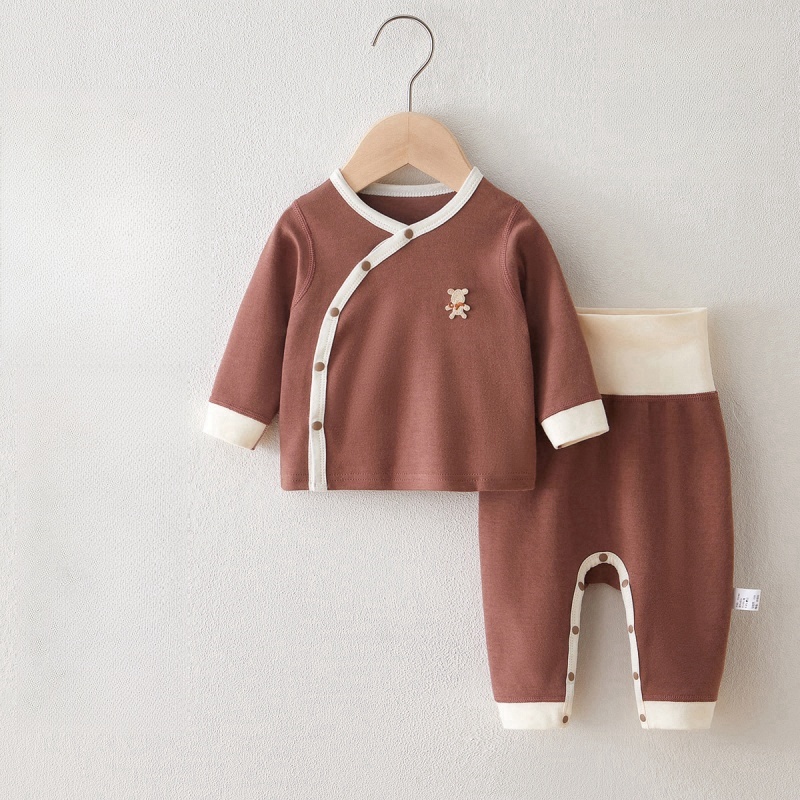 Baby Newborn Bear Colorblock 2-Piece Set