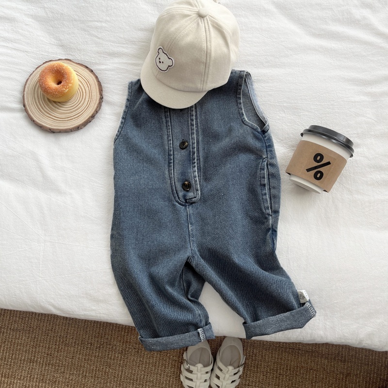 Baby Denim Overalls Set