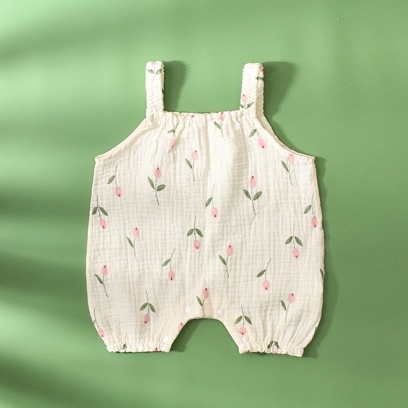 Baby Floral Sling Romper