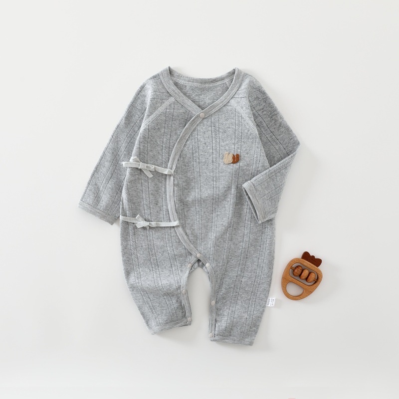 Baby Newborn Tie-Up Romper