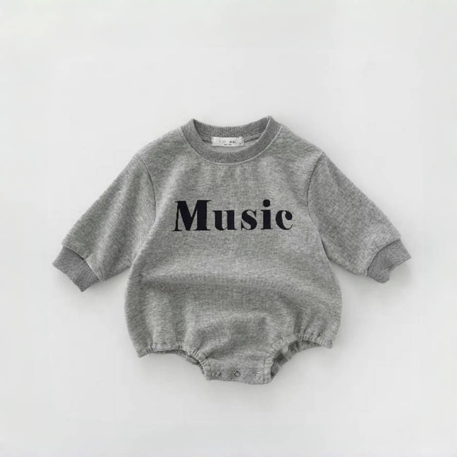 Music Baby Alphabet Print Romper