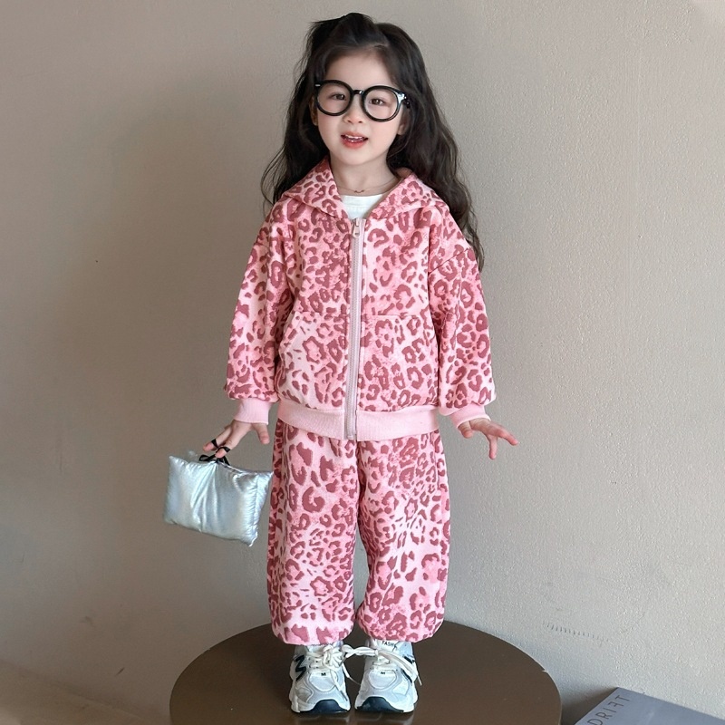 2-Piece Baby Toddler Girl's Leopard Print Set