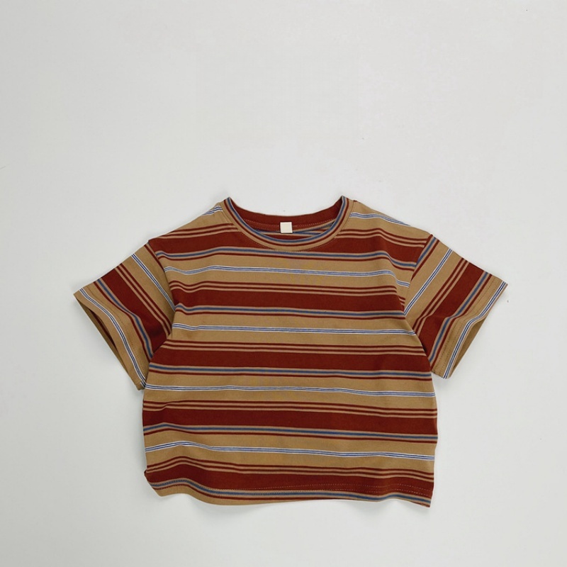 Baby Toddler Color Block Striped T-Shirt Top