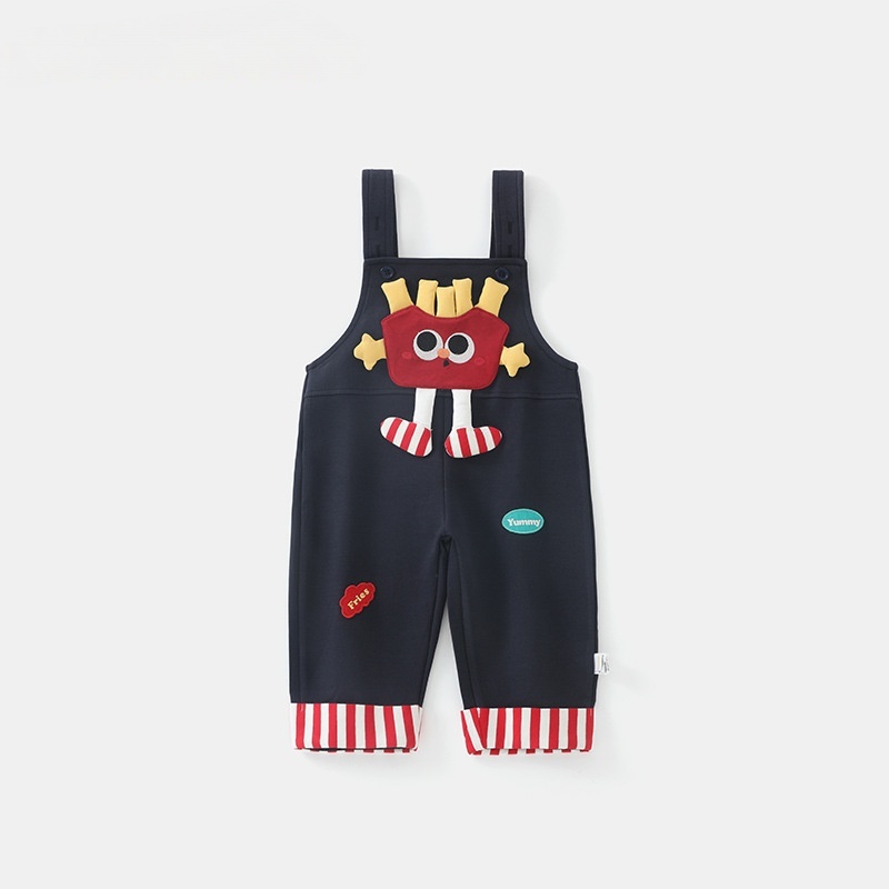 Baby French fries shirt and overalls