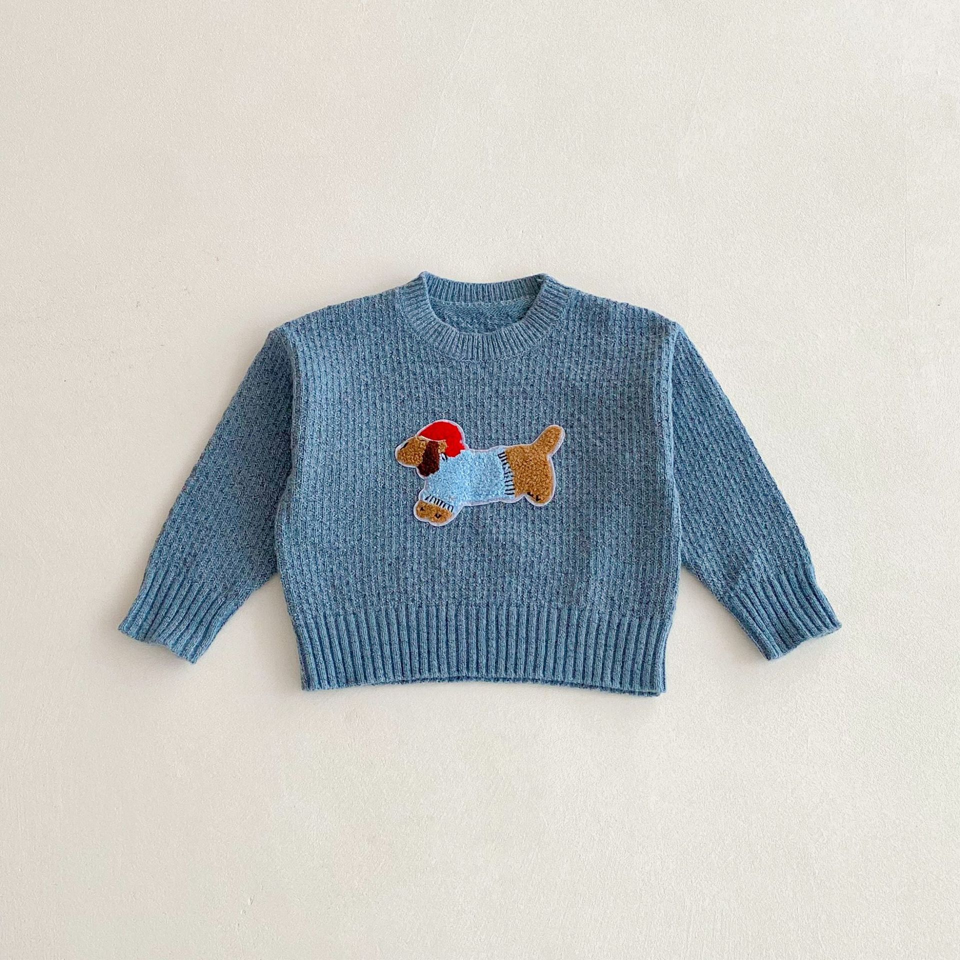 Kids' Sausage Dog Embroidered Sweater