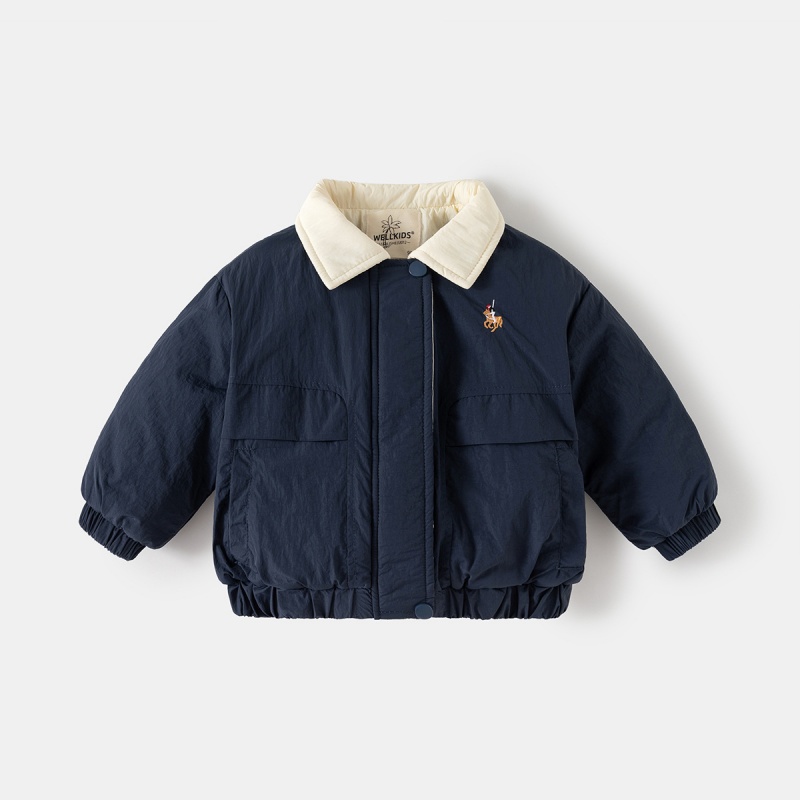 Baby Kids' Boy Color-Blocked Cotton Jacket