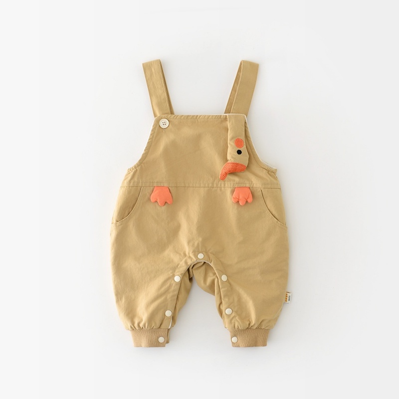 Baby Toddler Fleece-Lined Duck Sweatshirt & Overalls