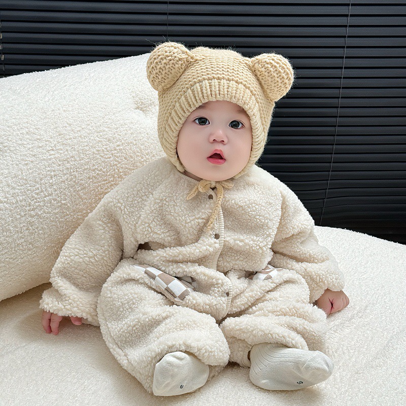 Baby Fleece-Lined Thermal Romper