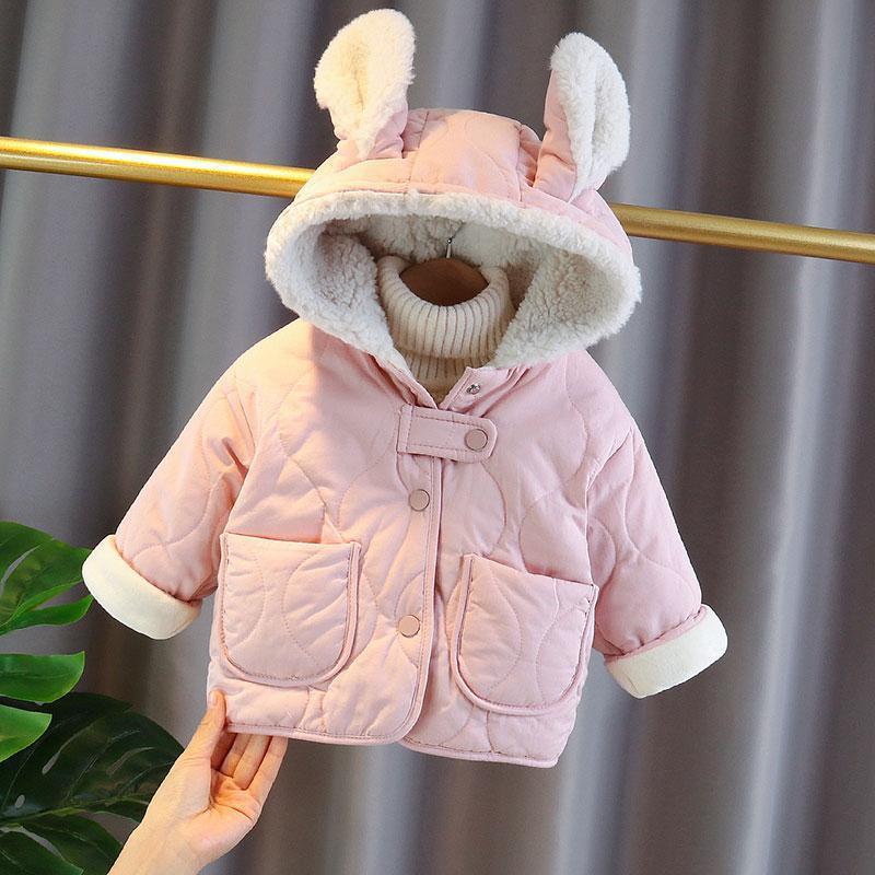 Toddler Girl Rabbit Ears Padded Cotton Jacket