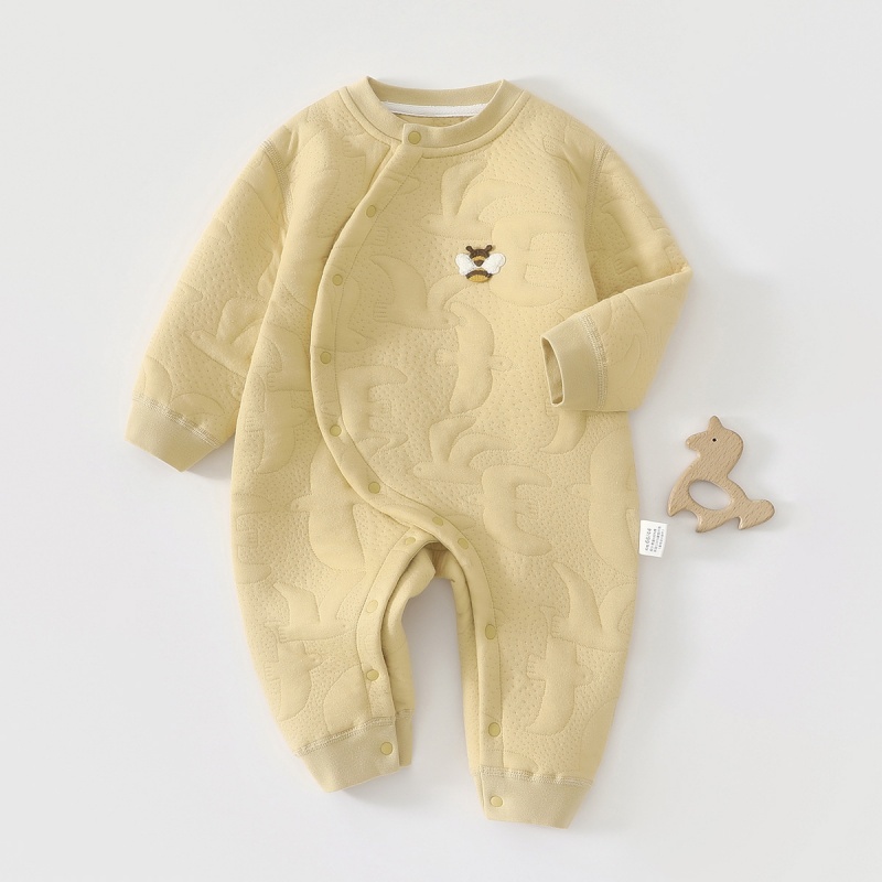 Baby Quilted Jacquard Romper