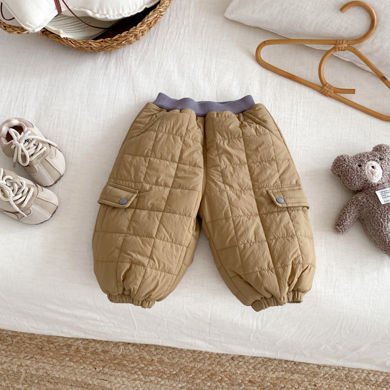 Baby Kids' Fleece-Lined Thick Work Pants