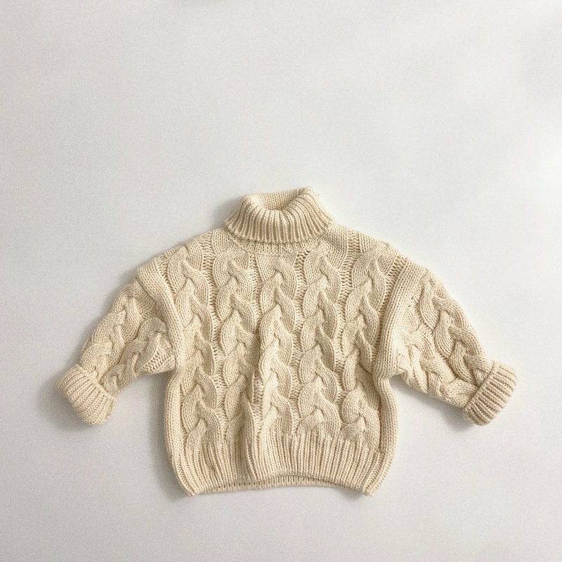 Baby & Kids Twisted Cable Turtleneck Sweater
